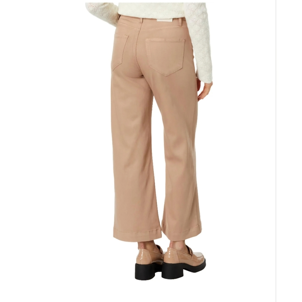 PAIGE Beige Wide-Leg Trousers - Picture 8 of 11